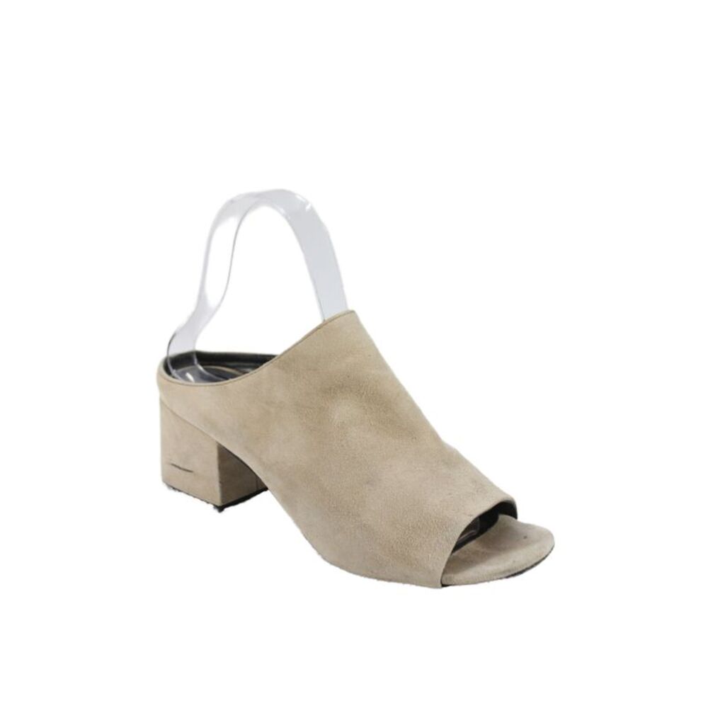 3.1 Phillip Lim Womens Suede Slide On Mule Pumps Beige Size 37 7